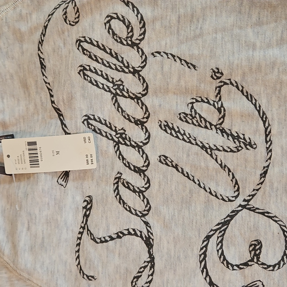 Anthropologie Anthropologie Gray Crew-Neck Graphic Sweatshirt Saddle Up M - Picture 7 of 8